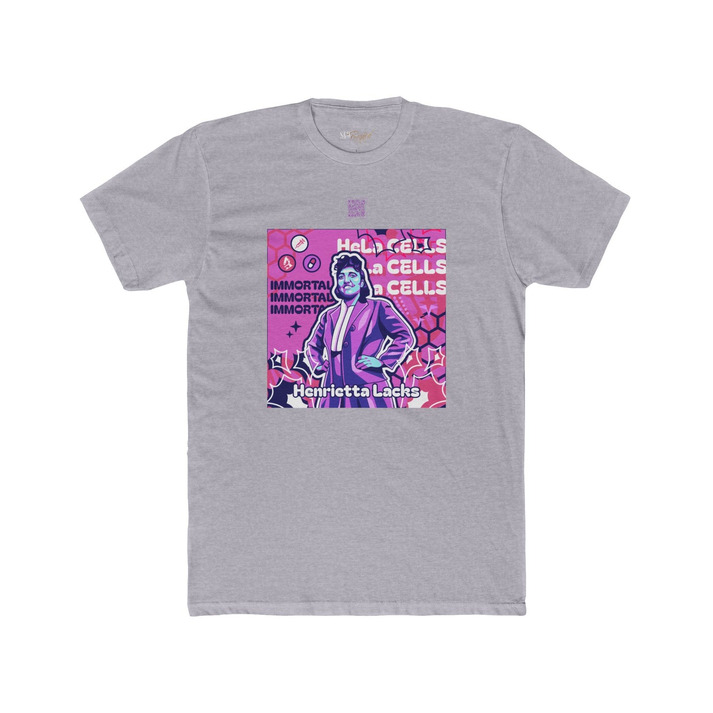 Henrietta Lacks Educational QR Code T-Shirt - Adult Unisex (XS-5XL)