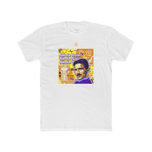Nikola Tesla Educational QR Code T-Shirt - Adult Unisex (XS-5XL*)