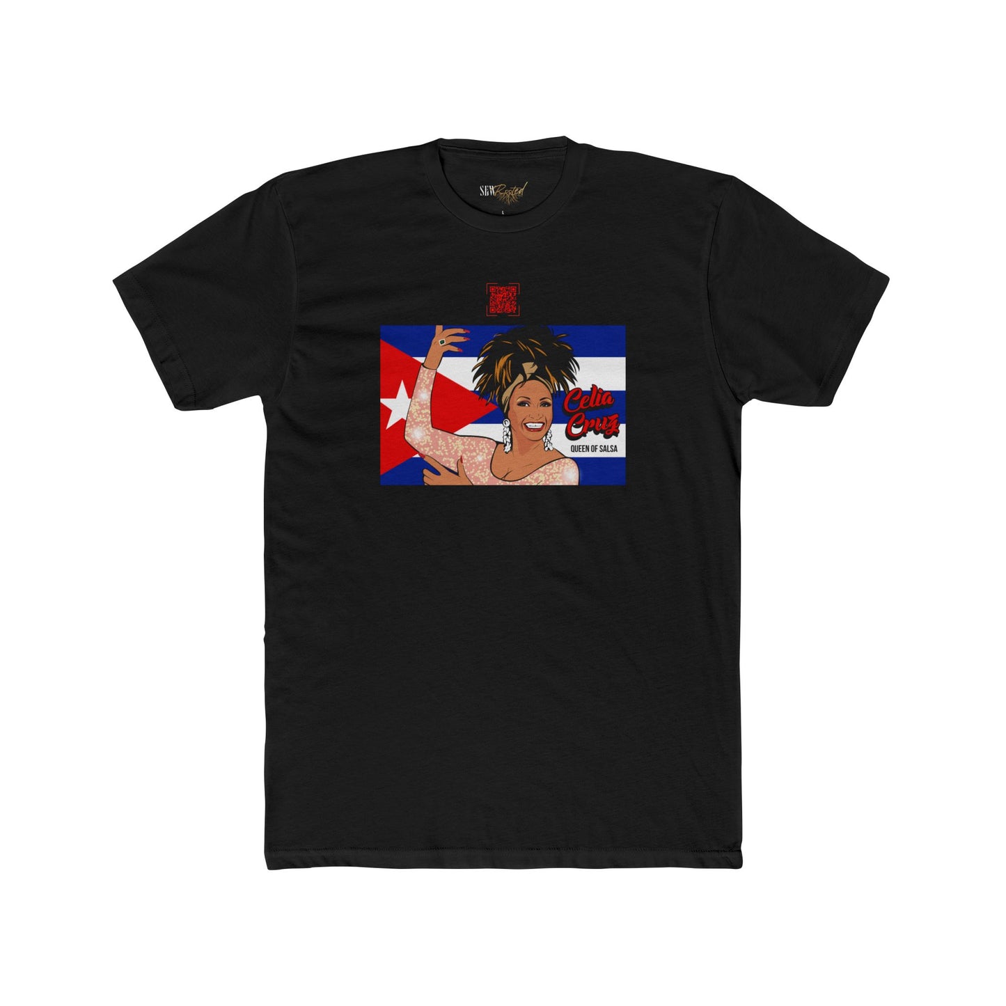 Celia Cruz Educational QR Code T-Shirt - Adult Unisex (XS-5XL)