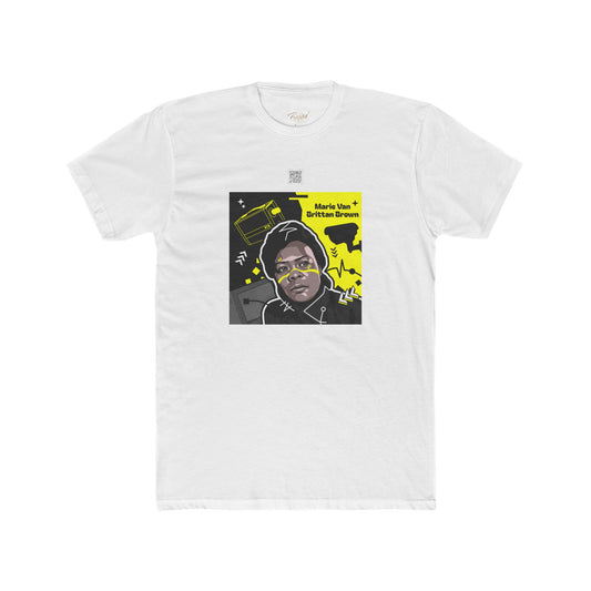 Marie Van Brittan Brown Educational QR Code T-Shirt - Adult Unisex (XS-5XL*)