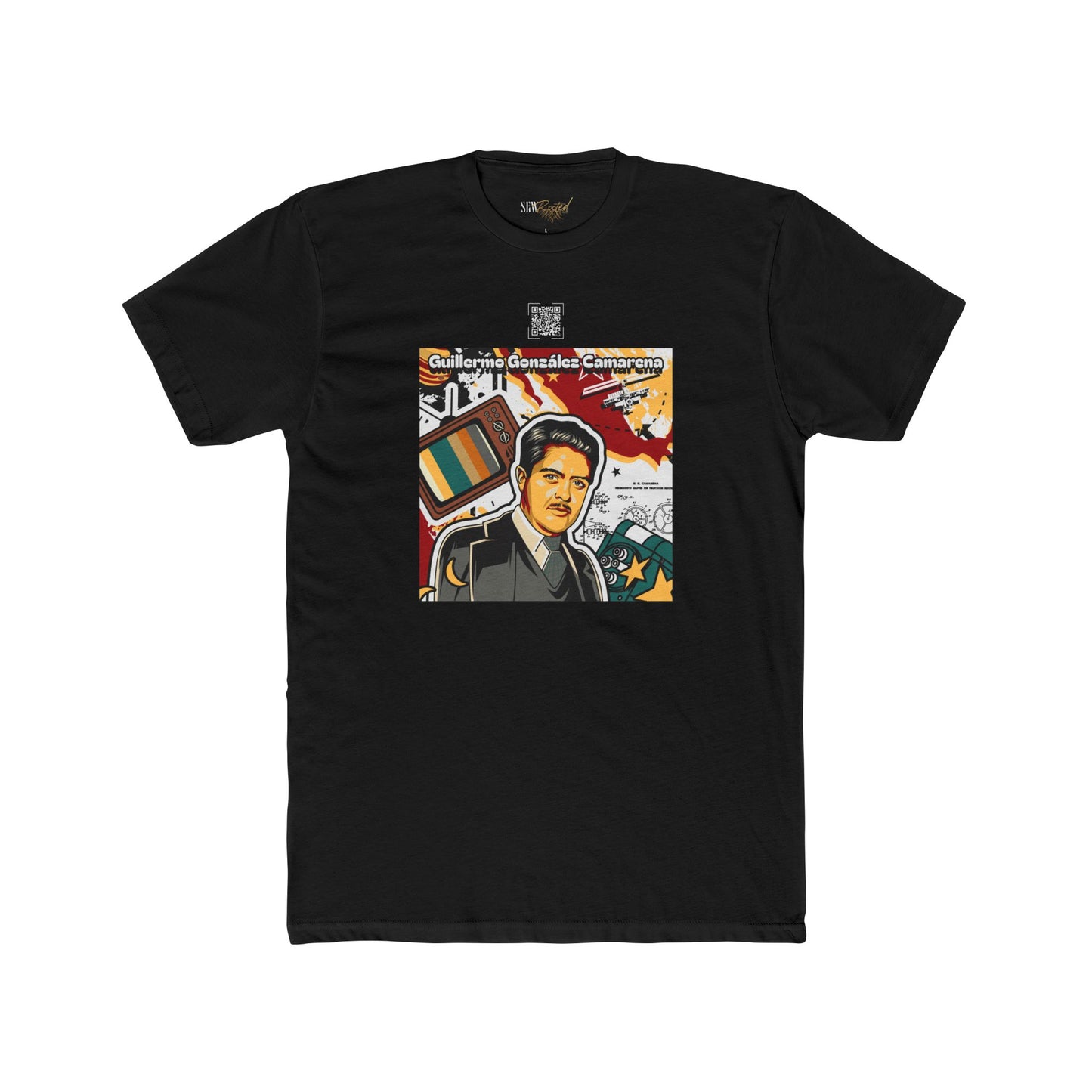 Guillermo Gonzalez Camarena Educational QR Code T-Shirt - Adult Unisex (XS-5XL)